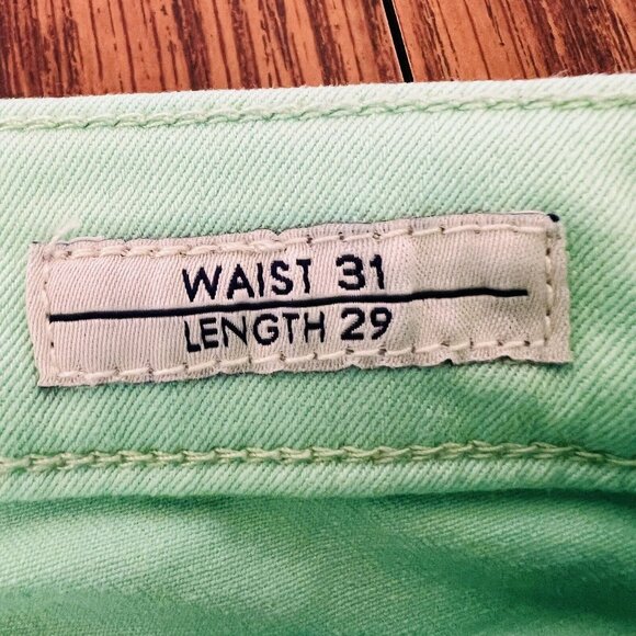 VIGOSS Women's The Jagger Skinny Jegging Jeans Size 31x29 Mint Green Mid Rise - Picture 8 of 13
